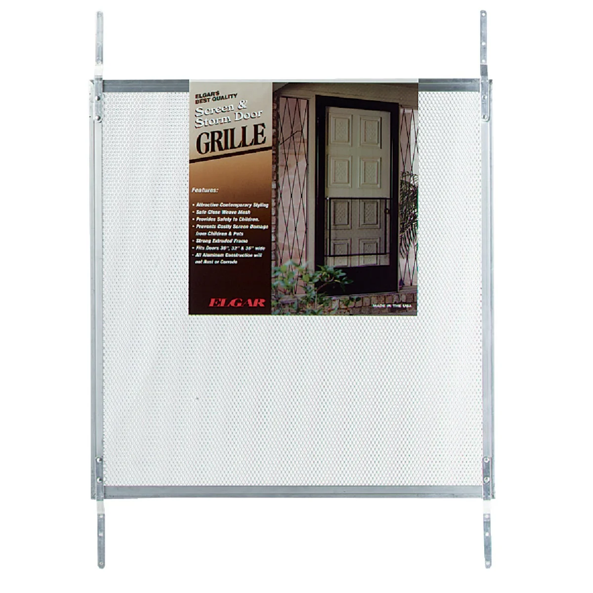Fine Prime-Line Make-2-Fit 34.5 In. x 24 In. Mill Aluminum Door Grille for 36 In. Door Verified