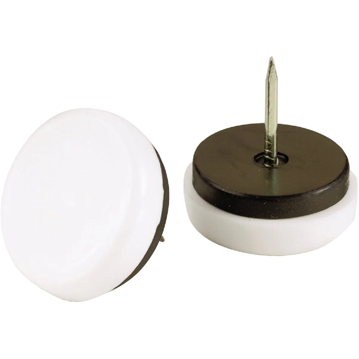 Versatile Do it 1-1 8 In. Round Nail on Furniture Glide with Rubber Cushion 4-Pack Organic