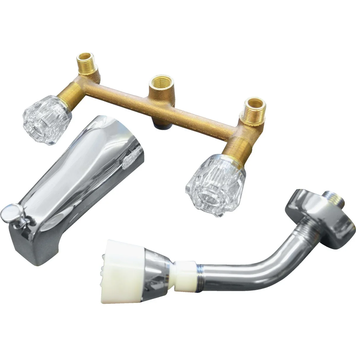 Superior United States Hardware Tiger Chrome 2-Handle Knob Tub and Shower Valve Diverter Verified