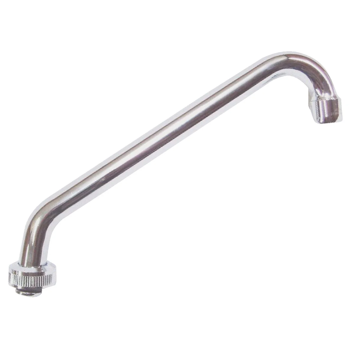 Exclusive United States Hardware 9 In. Chrome Faucet Spout Flexible