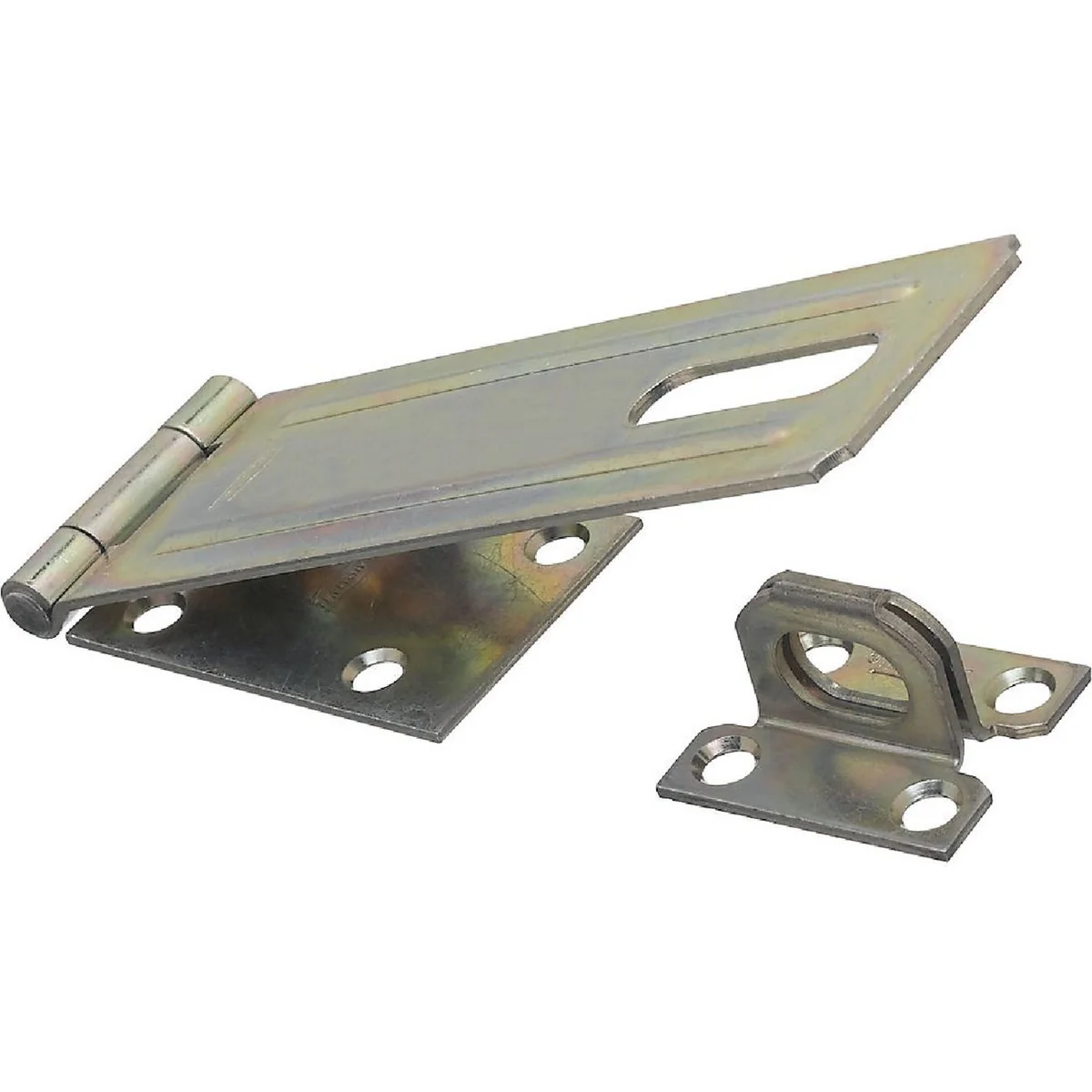 Genuine National 6 In. Zinc Non-Swivel Safety Hasp Trusted