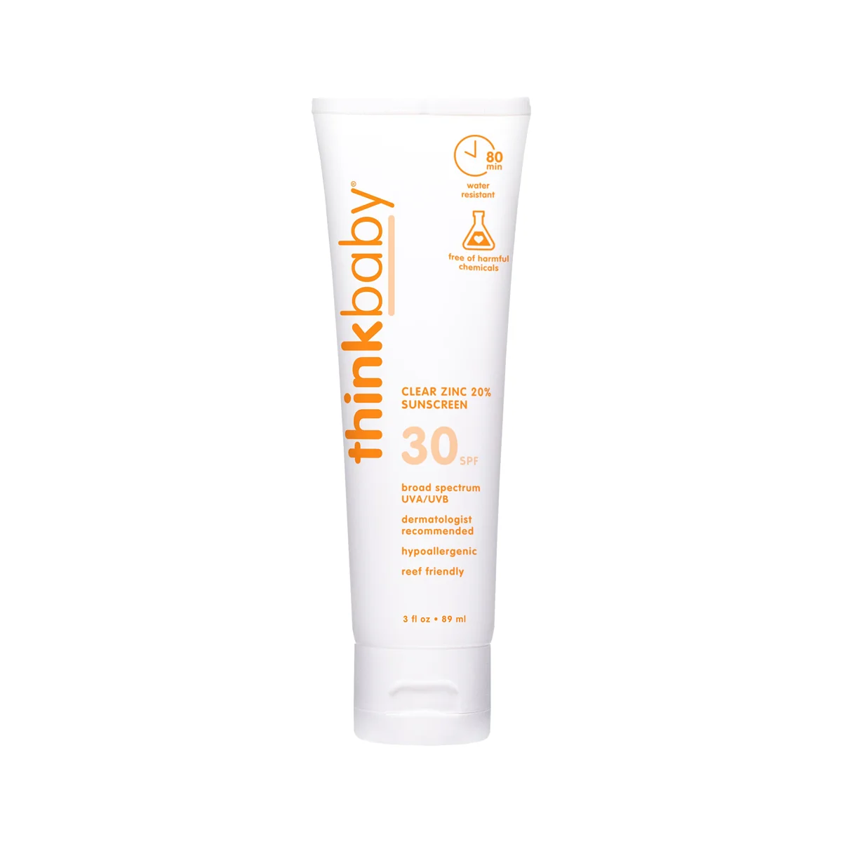 Traditional thinksun thinkbaby SPF 30 Clear Zinc Sunscreen – Ages 6 months Prestigious