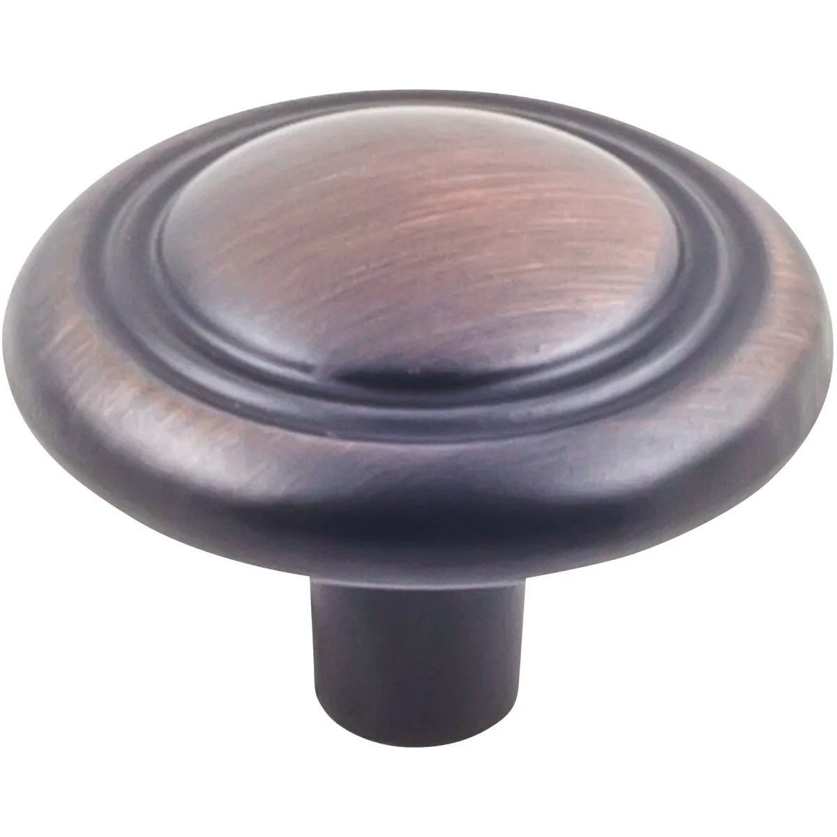 Authentic KasaWare 1-1 4 In. Dia. Brushed Oil Rubbed Bronze Cabinet Knob 4-Pack Elite