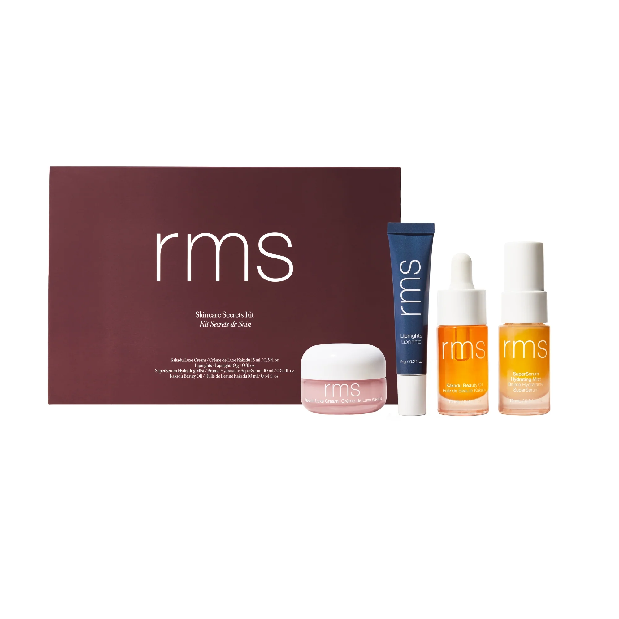 User-Friendly RMS Beauty Skincare Secrets Travel Kit Original Design