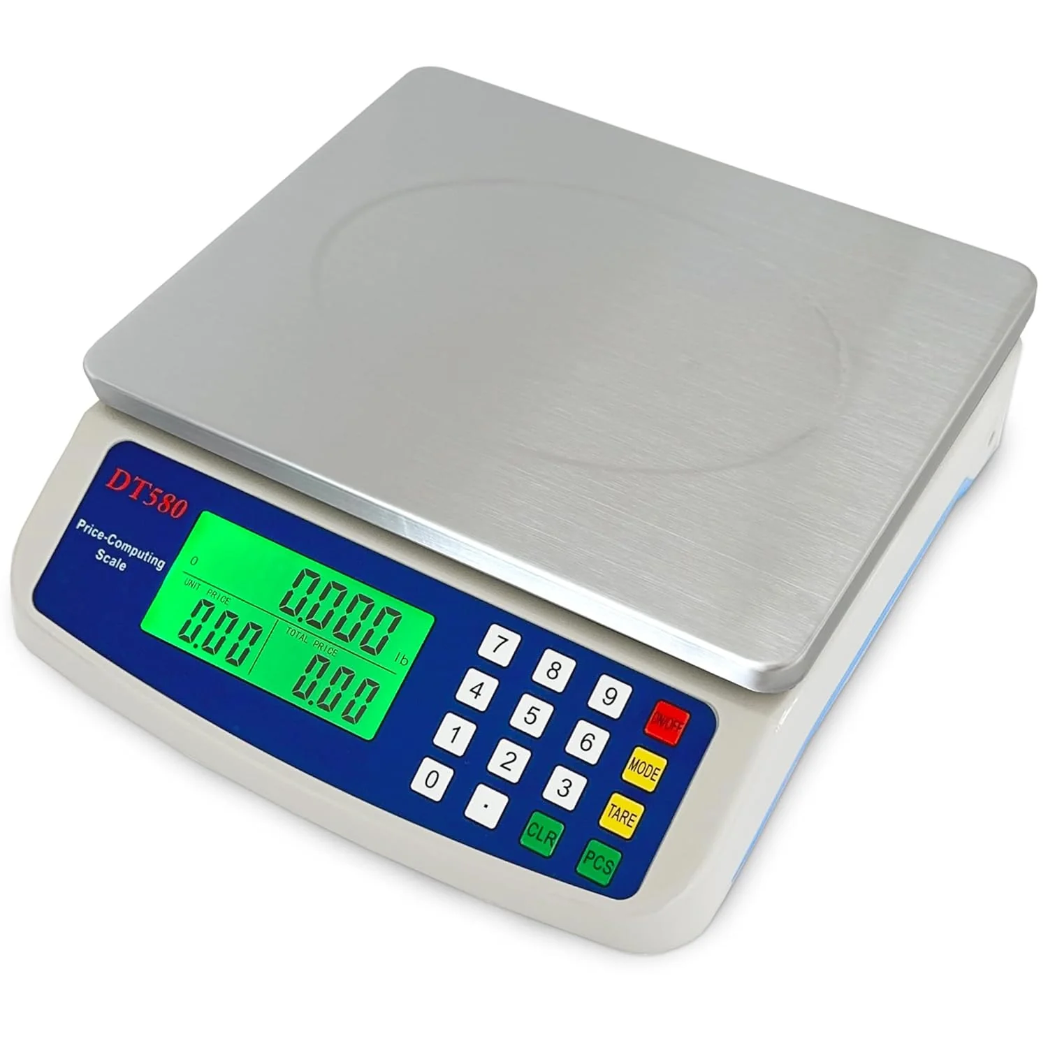 Fine Large Digital Kitchen Scale 40kg 88lb Stainless Steel Price Computing Scale Counting Scale Deli Scale with LCD Display for Baking Bread Cooking Meat Long-Lasting