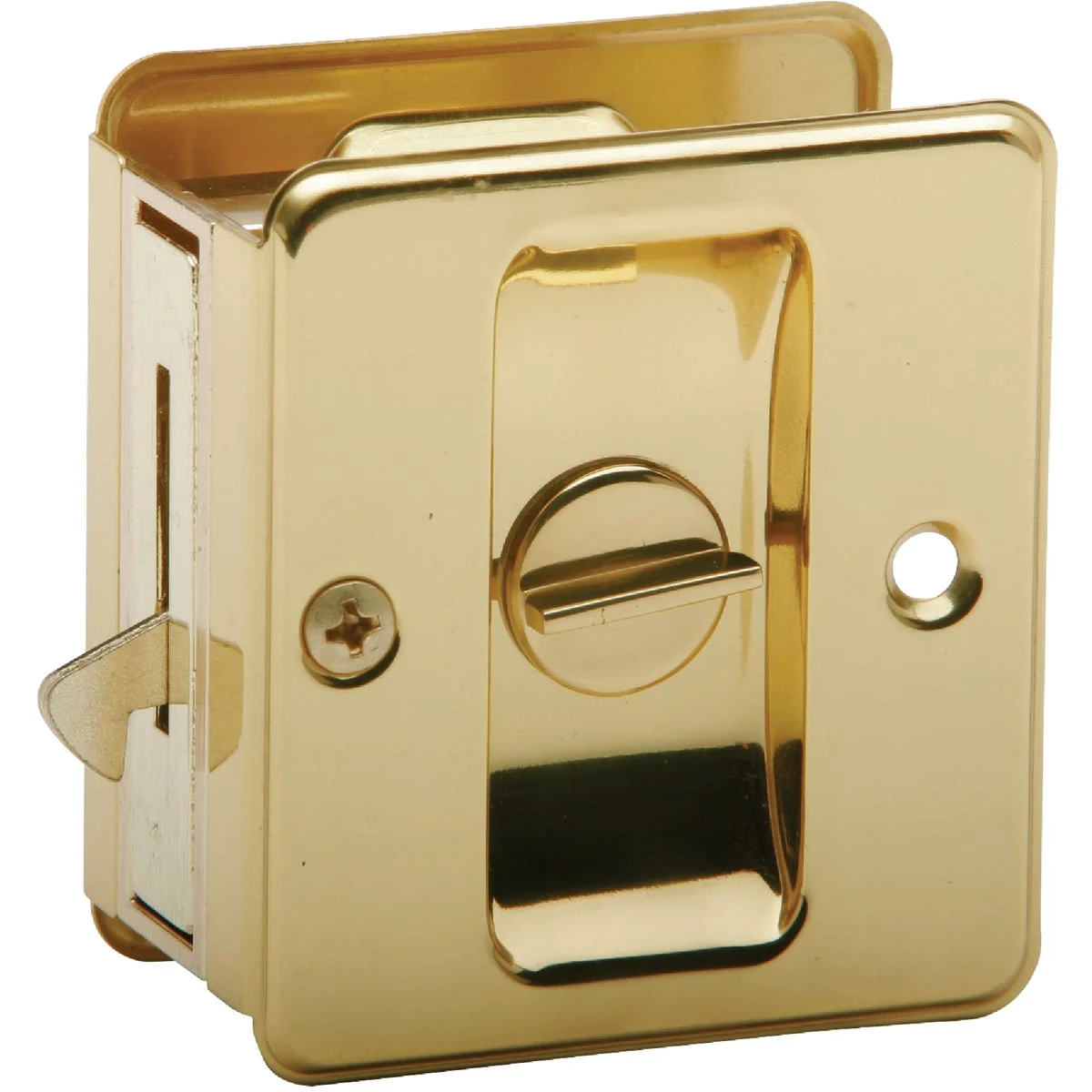 Certified Schlage Privacy Polished Brass Pocket Door Lock Pull High-Grade