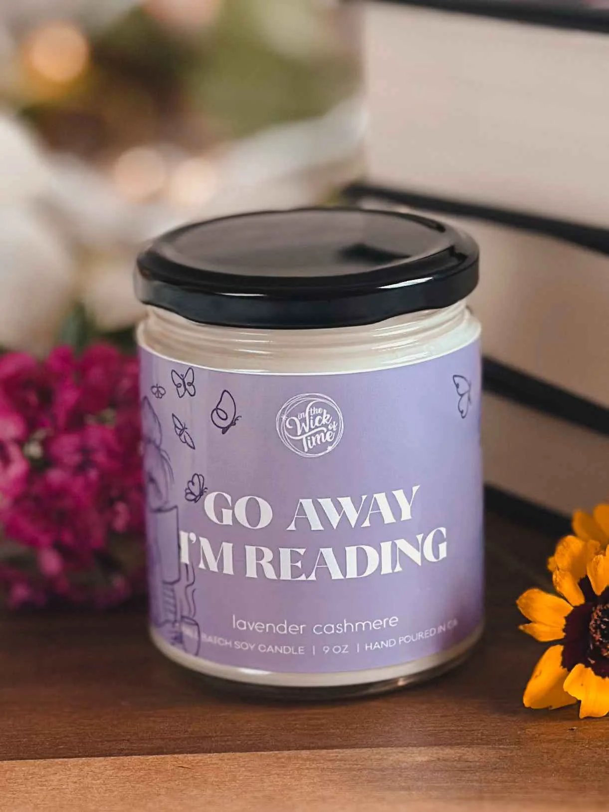 Smart Go Away I m Reading Candle 9 OZ Quality