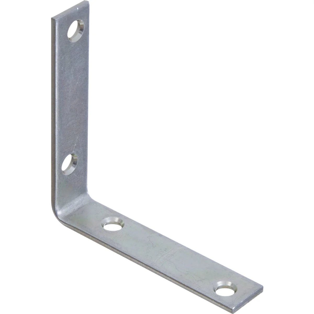 Minimalist National Catalog 115 3-1 2 In. x 3 4 In. Zinc Corner Brace Authentic