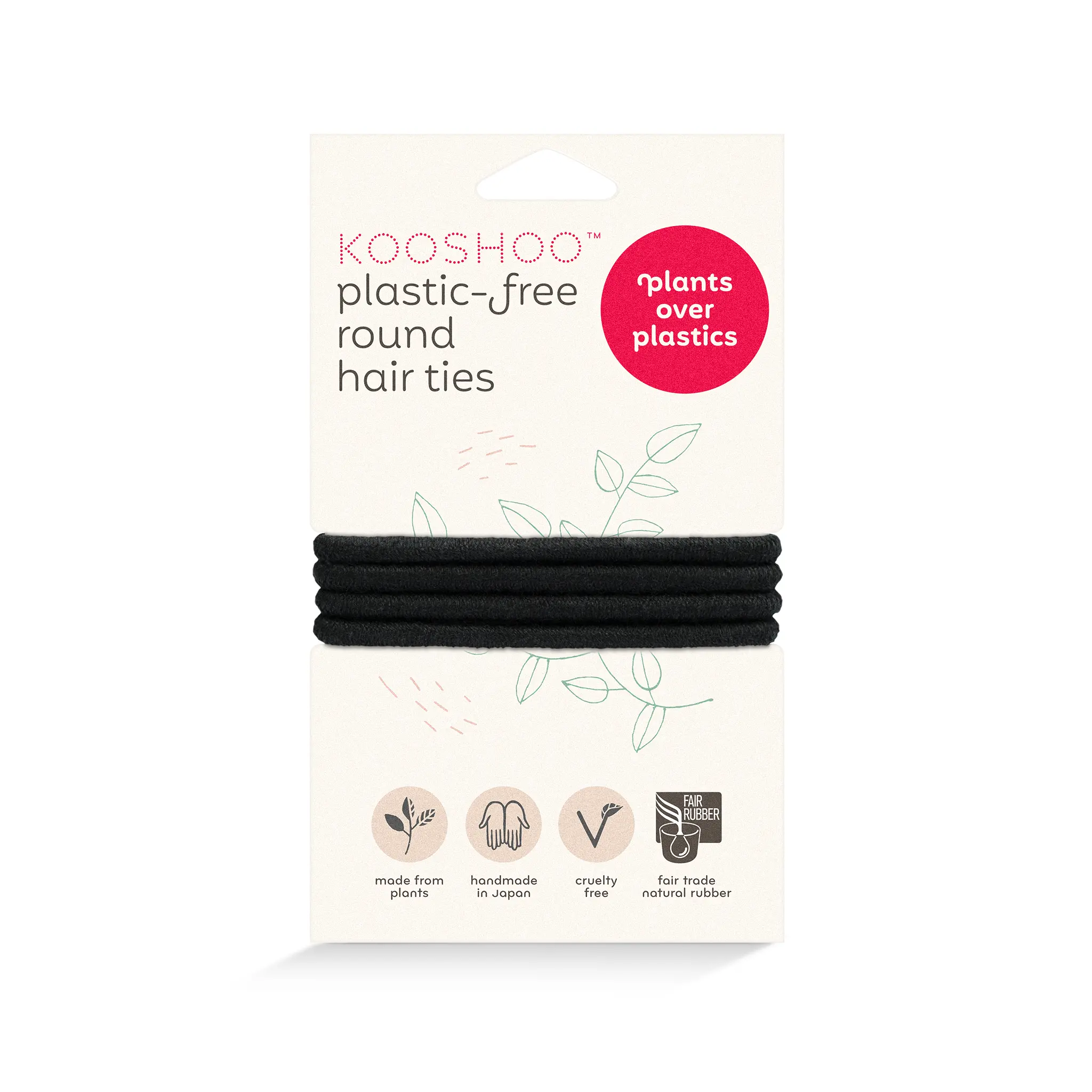 Trendy KOOSHOO Round Hair Ties Durable