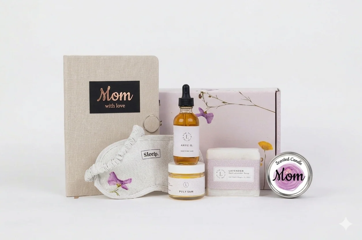 Minimalist Pampering Mother s Day Gift Box – Natural Spa Self-Care Set Effective