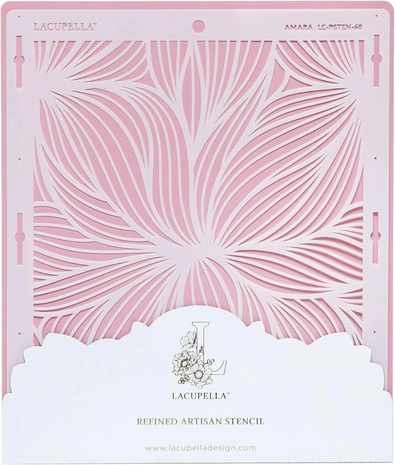 High-End Large Cake Decorating Stencil Amara Leaf Veins Pattern Consistent