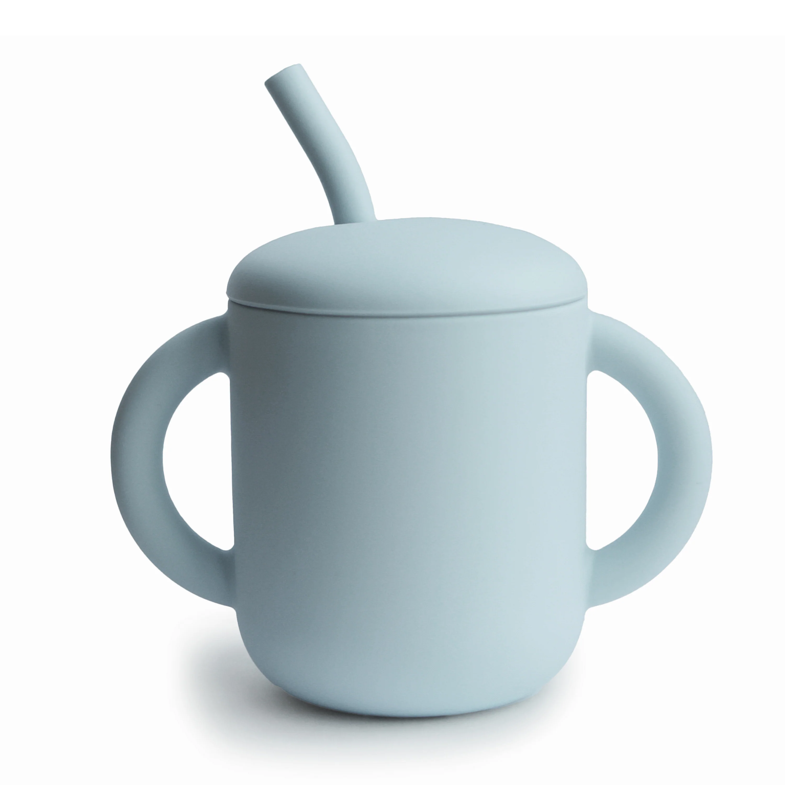 Original mushie Silicone Training Cup with Straw – BPA- Easy to Hold Proven