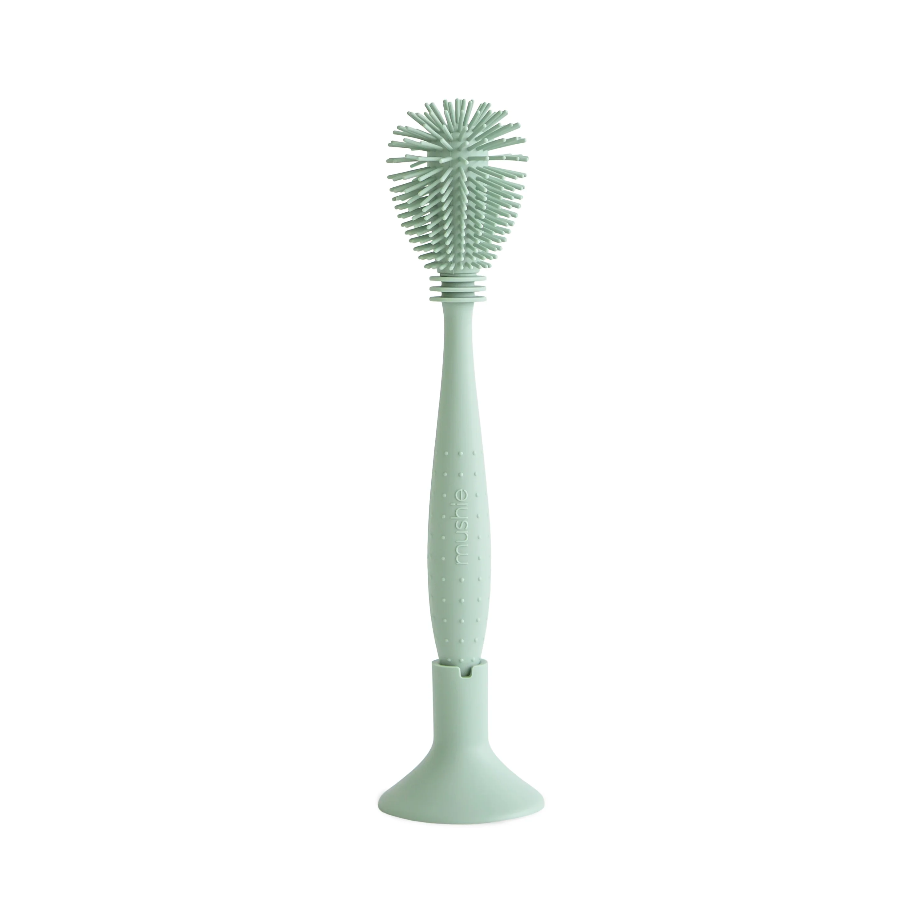 Outstanding mushie Silicone Baby Bottle Brush – Dual-Head Non-Scratch BPA- Traditional