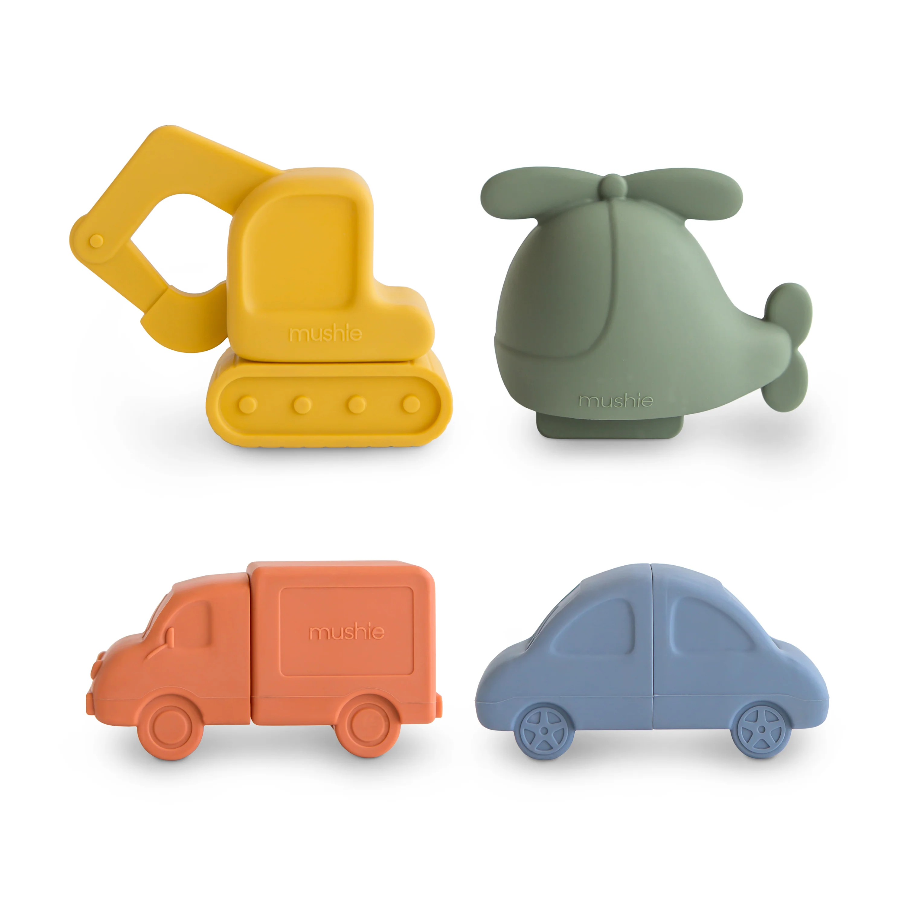 Expertly Made mushie Vehicles Mold- Bath Toy Set – Soft Silicone Efficient