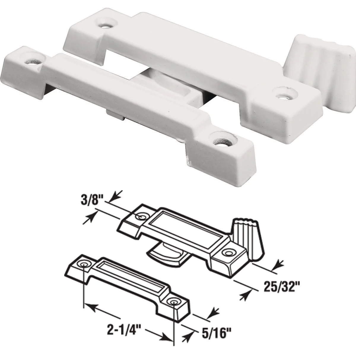 Fast Prime-Line Slim Line Window Sash Lock Authentic