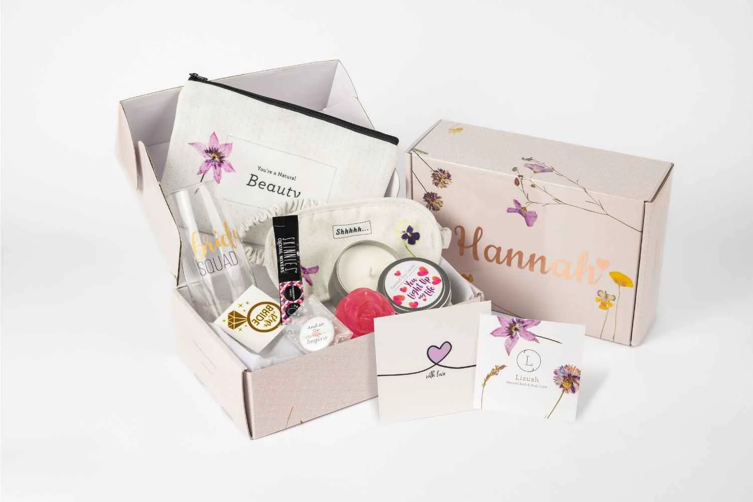 Clean Personalized Bridesmaid Spa Gift Box Secure