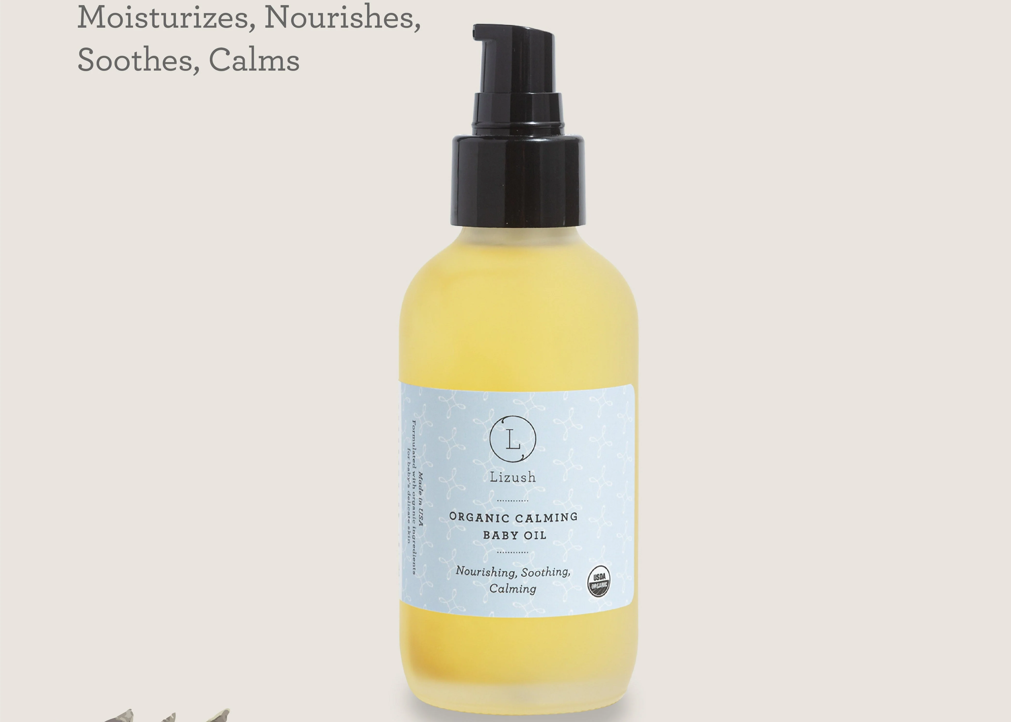 Environmentally Friendly USDA Organic Calming Baby Oil – Natural Baby Skincare Fine Crafted