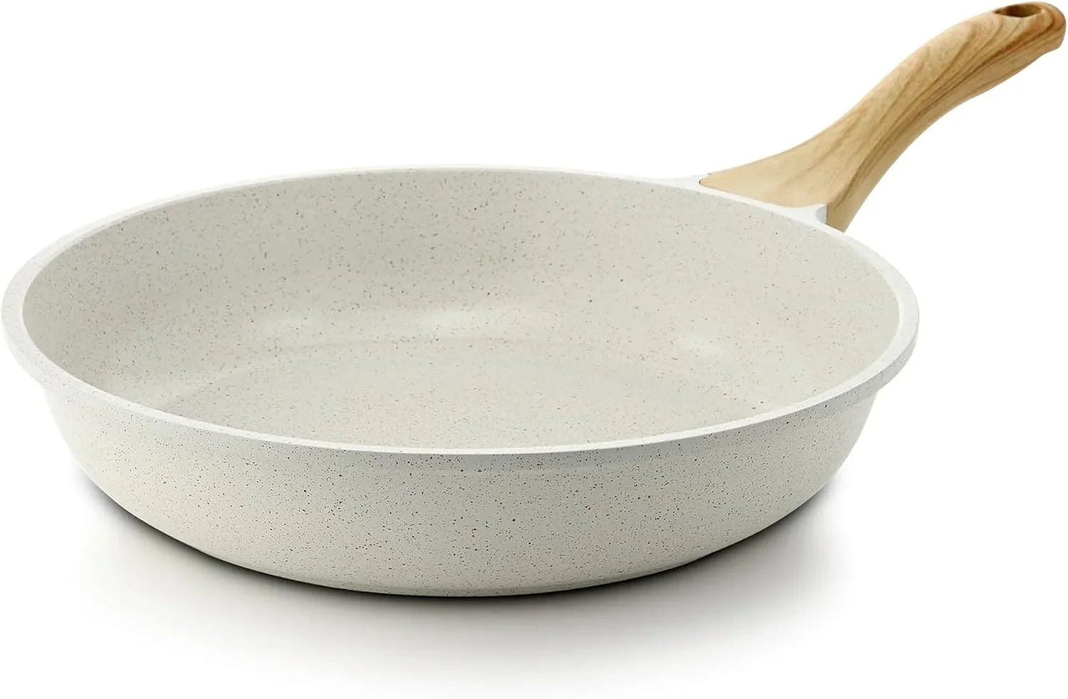 Refined Sensarte Nonstick Ceramic Frying Pan Skillet 11 Inch Omelet Pan Healthy Non Toxic Induction Compatible Egg Pan with Heat Resistant Handle Soft