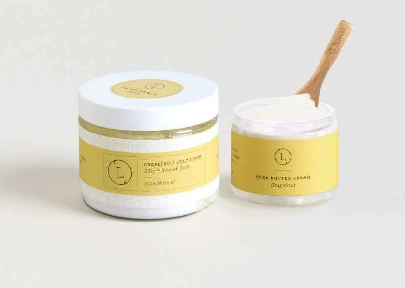 Smart Grapefruit Shea Butter Body Scrub Gift Set Long-Lasting