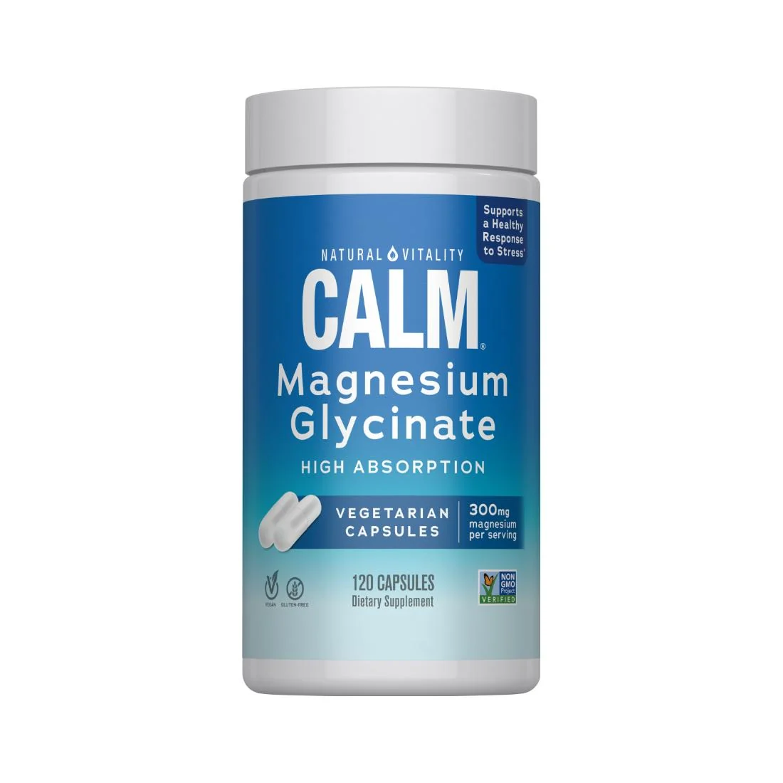 Modern Natural Vitality CALM Magnesium Glycinate Capsules Practical
