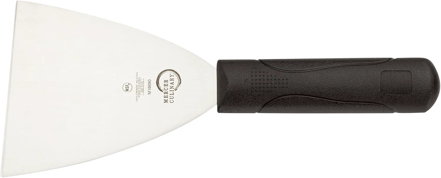 Trendy Mercer Culinary Millennia Grill Scraper 4 Inch x 4-1 2 Inch Blade Black Handle Artisan