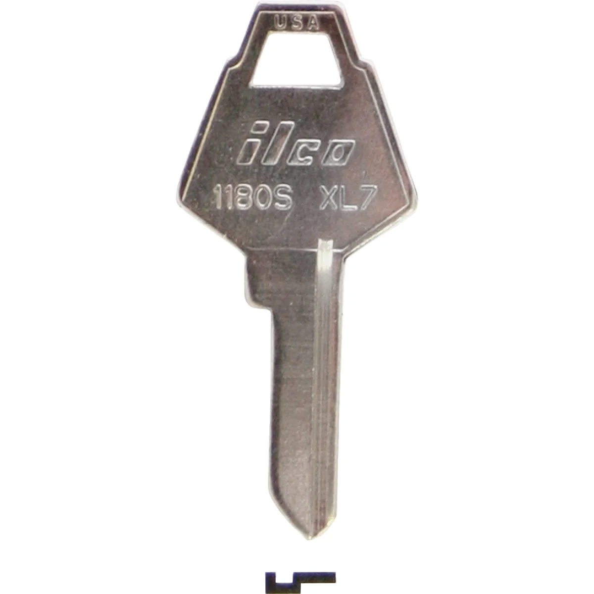 Official ILCO Nickel Plated Mailbox Key 10-Pack Relaxed