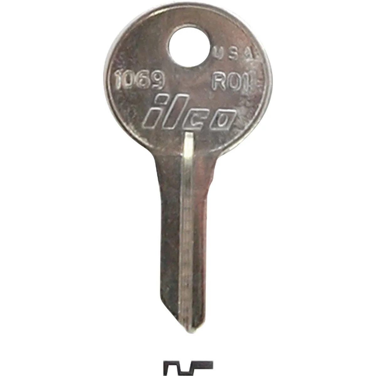 Traditional ILCO Russwin Nickel Plated File Cabinet Key RO1 10-Pack Sustainable