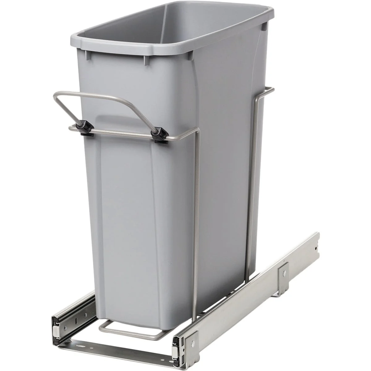 Minimalist Knape Vogt Solutions 20 Qt. In-Cabinet Single Pull-Out Trash Can Consistent