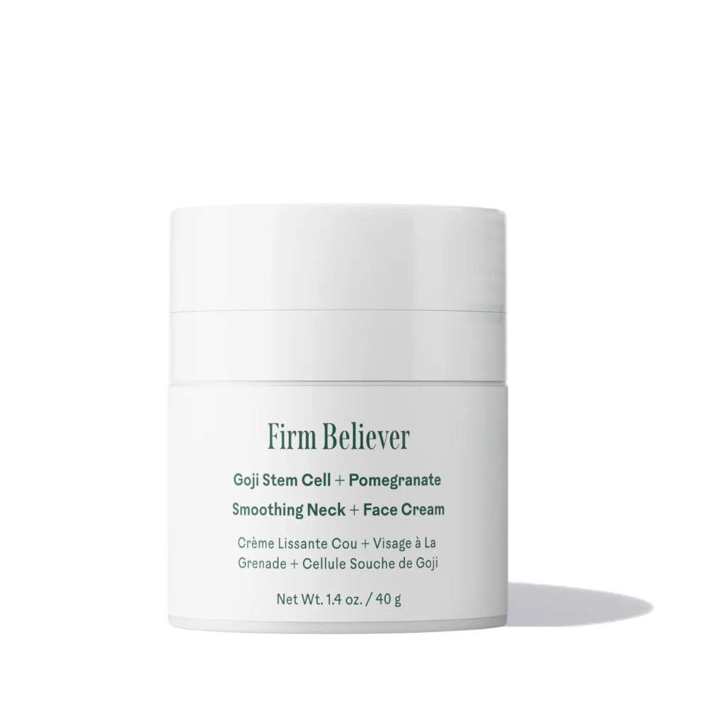 Sophisticated Three Ships Firm Believer Goji Stem Cell Pomegranate Smoothing Neck Face Cream Recyclable