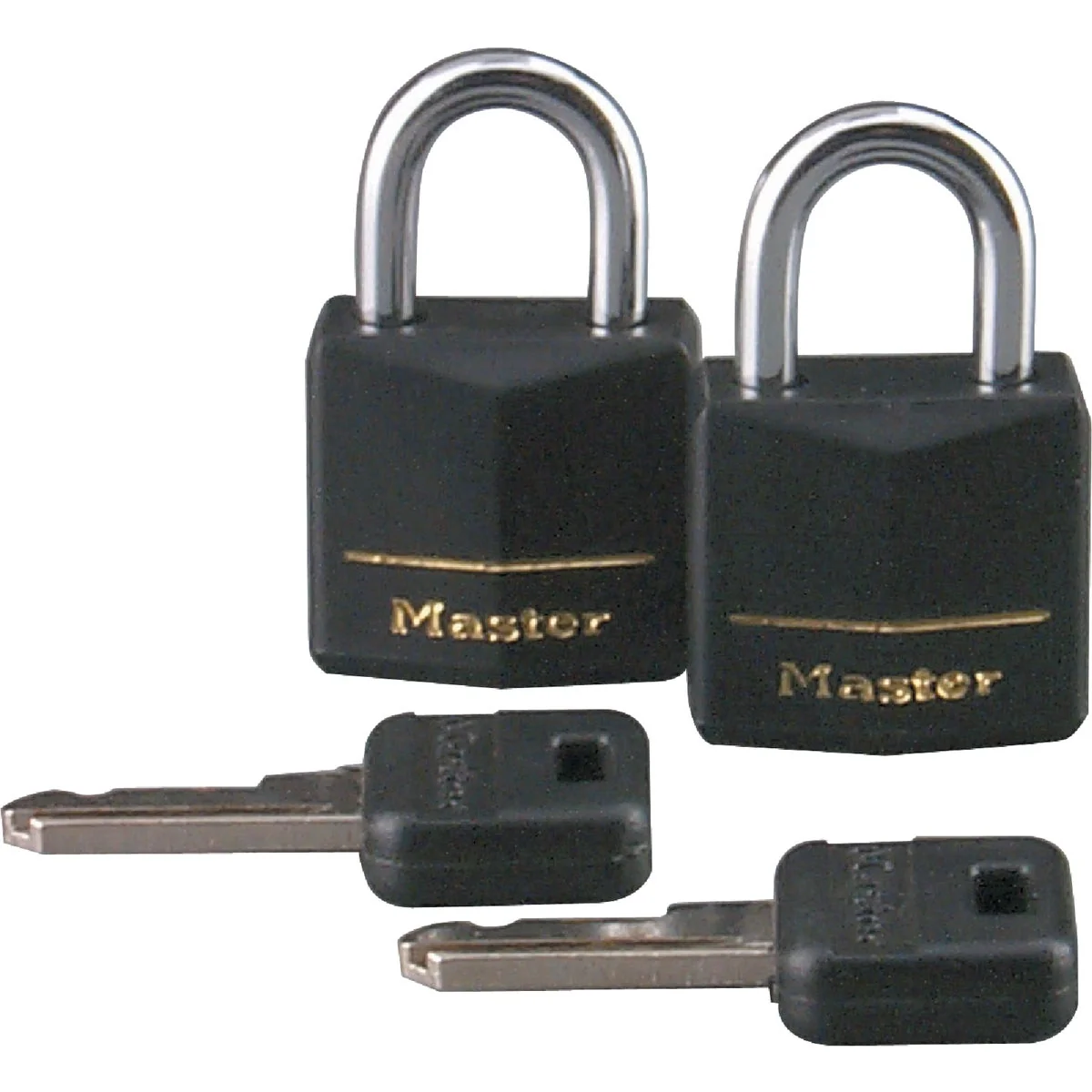 Clean Master Lock 3 4 In. W. Black Covered Keyed Alike Padlock 2-Pack Expertly Made