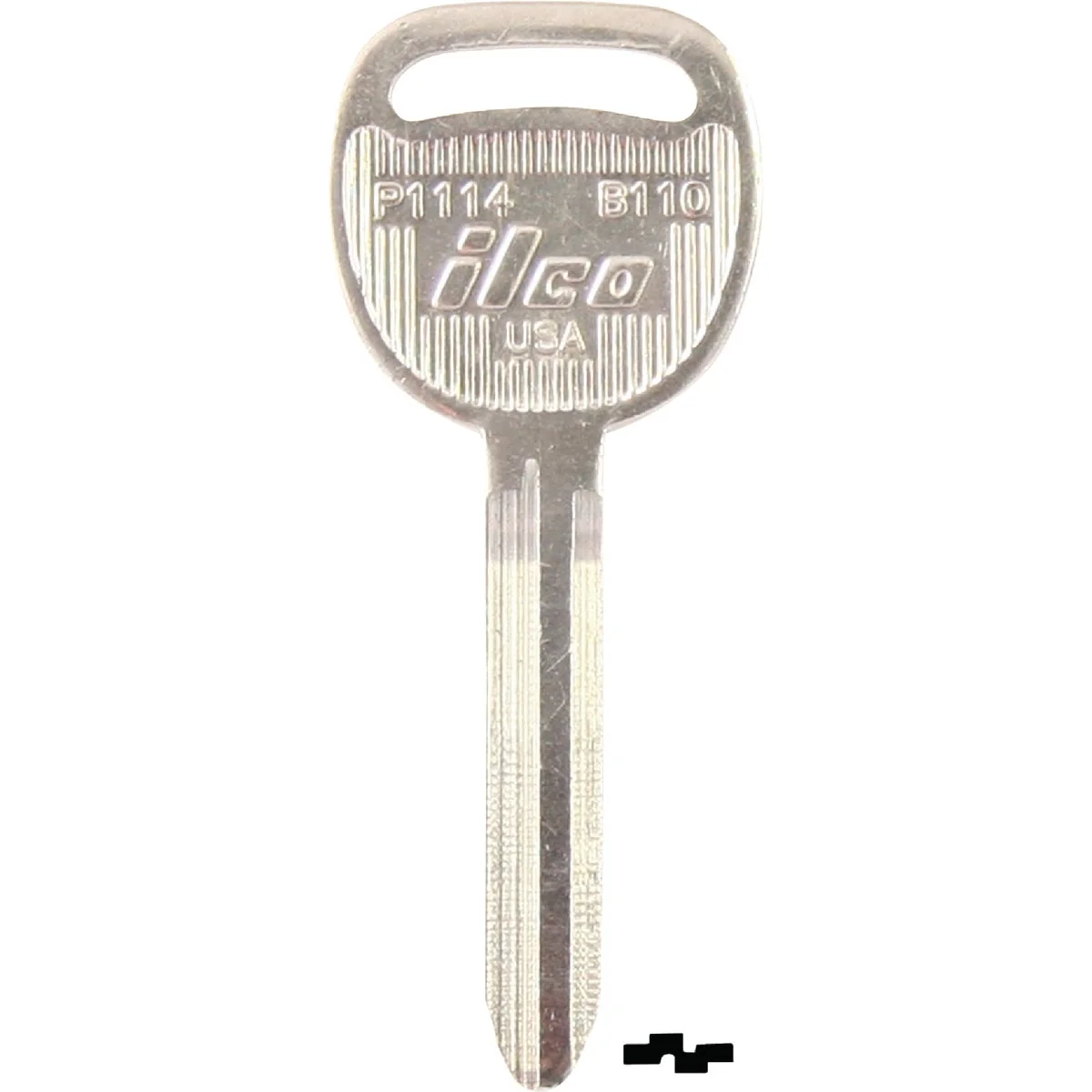 Relaxed ILCO GM Nickel Plated Automotive Key B110 10-Pack Recyclable