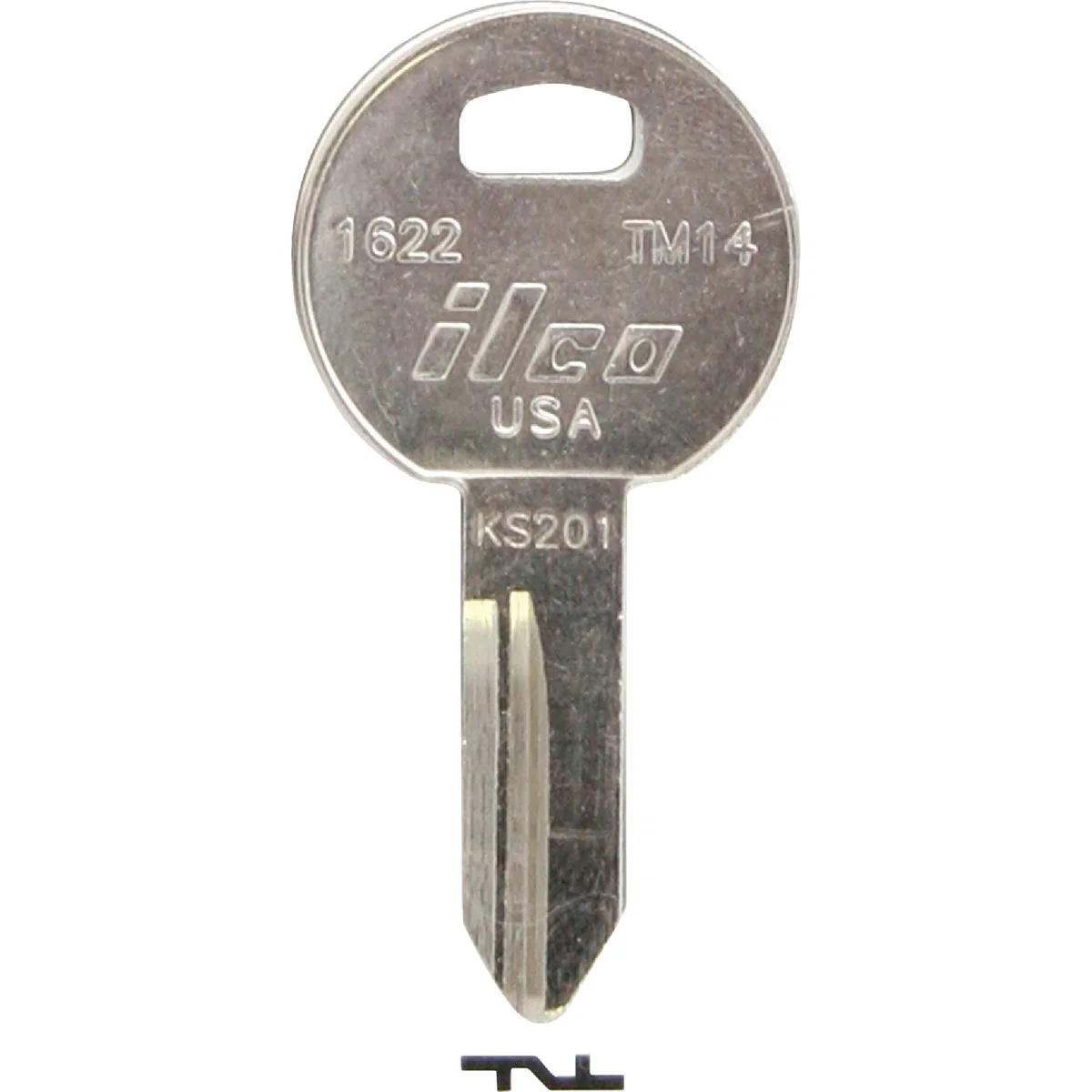 Recyclable ILCO Trimark Nickel Plated Toolbox Key TM14 10-Pack Professional