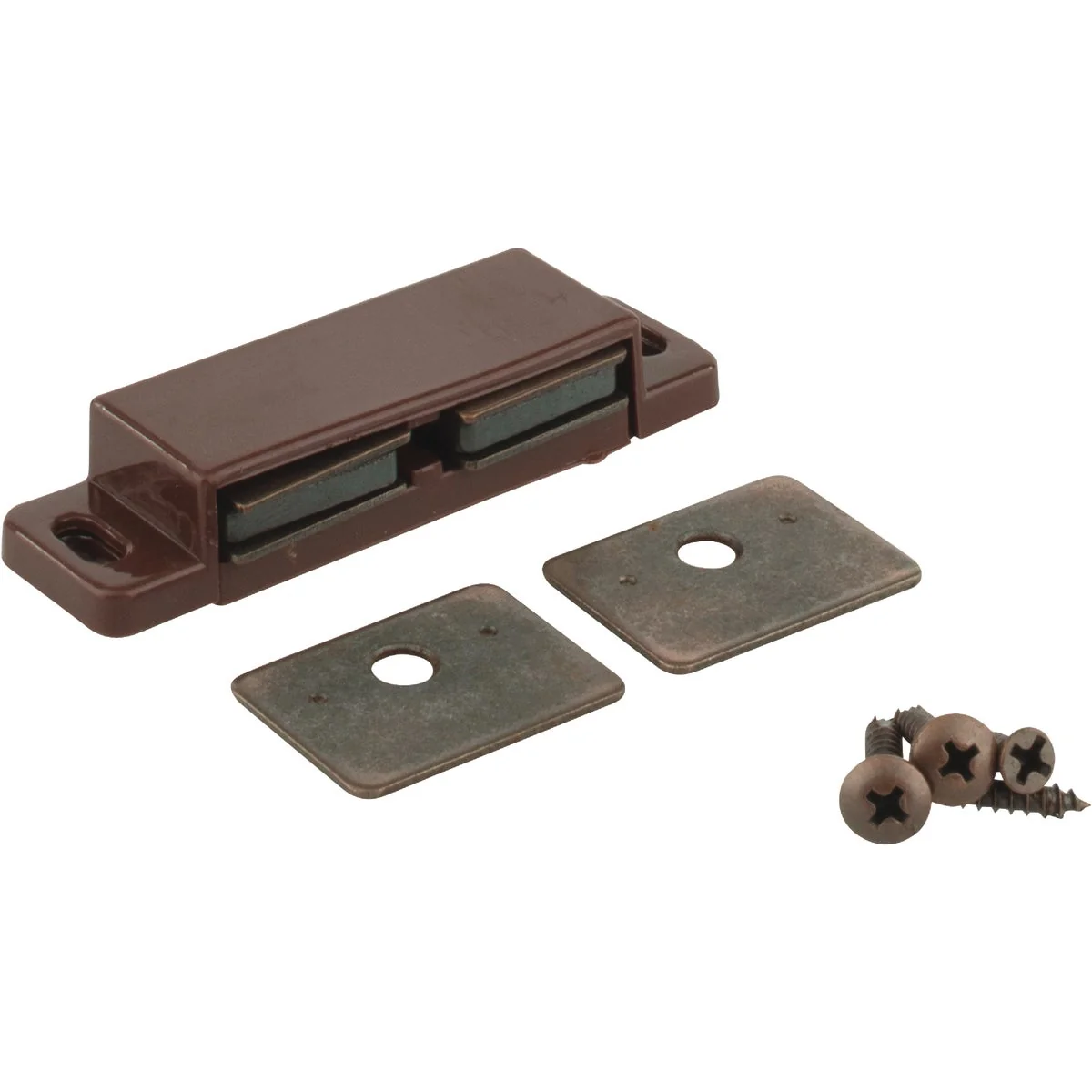 High-Grade KasaWare Brown Double Magnetic Catch 2-Pack Lightweight