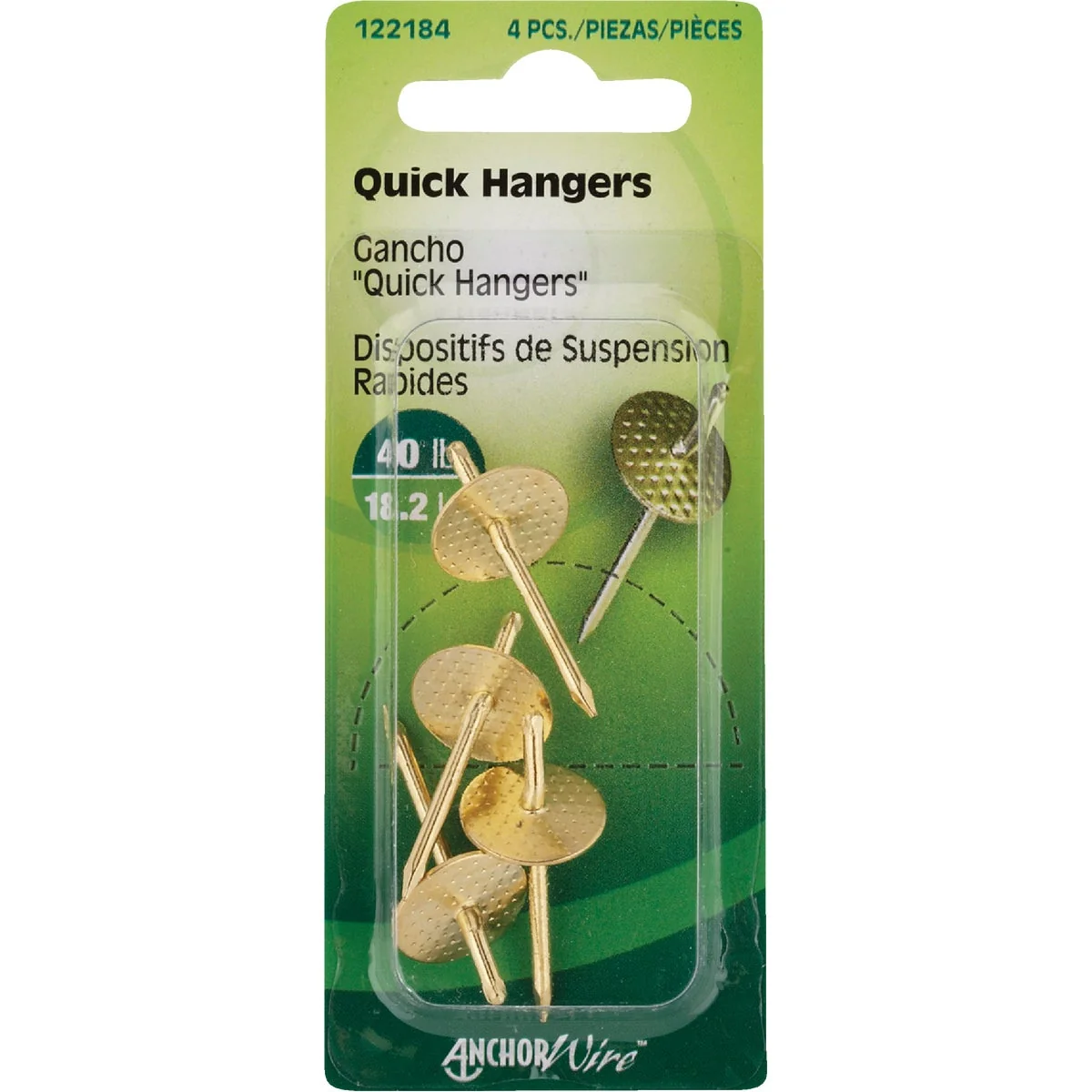 Original Design Hillman 40 Lb. Capacity Anchor Wire E-Z Hanger 5-Count Stylish