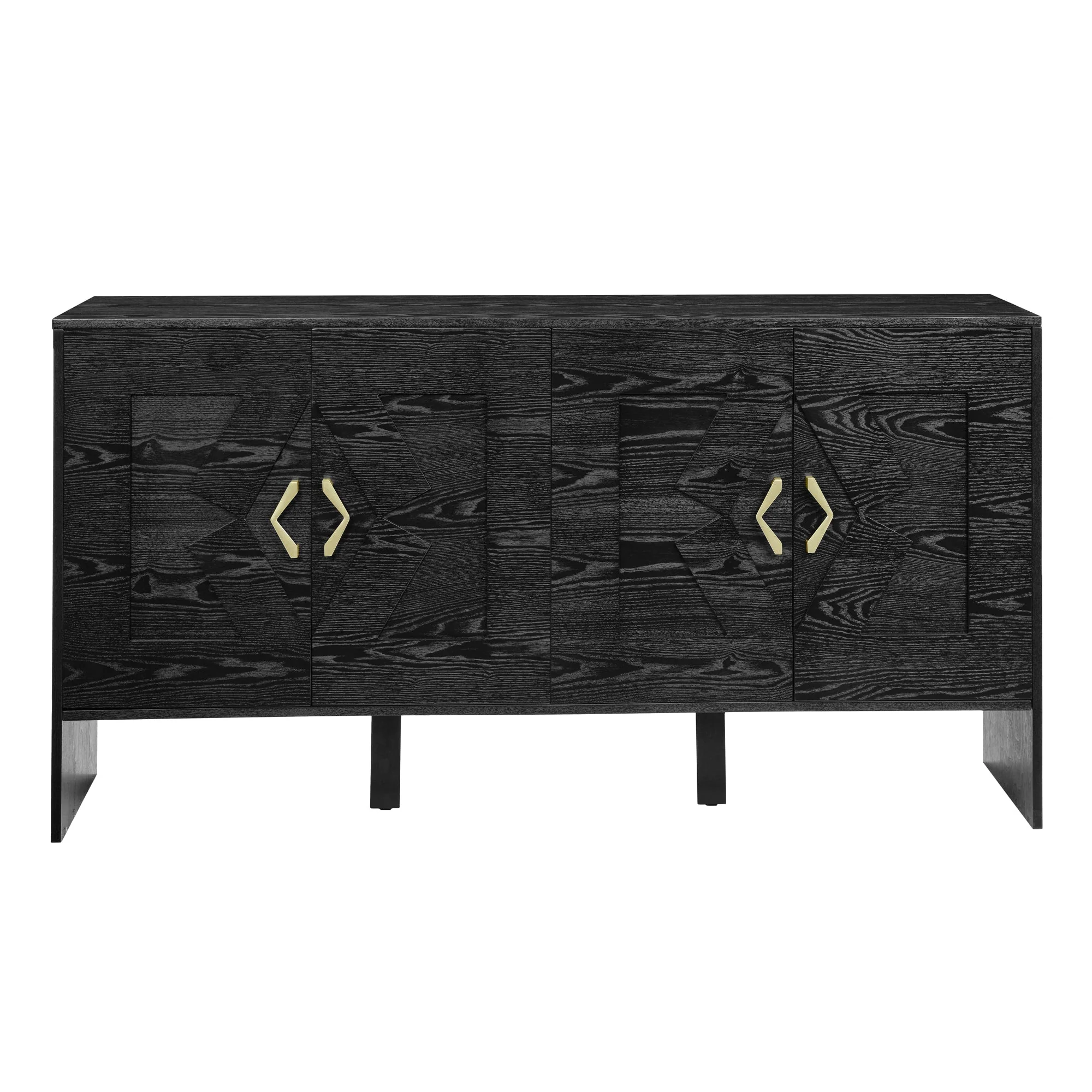 Lightweight 60 Mid Century Modern Sideboard Buffet Cabinet with Storage Casual