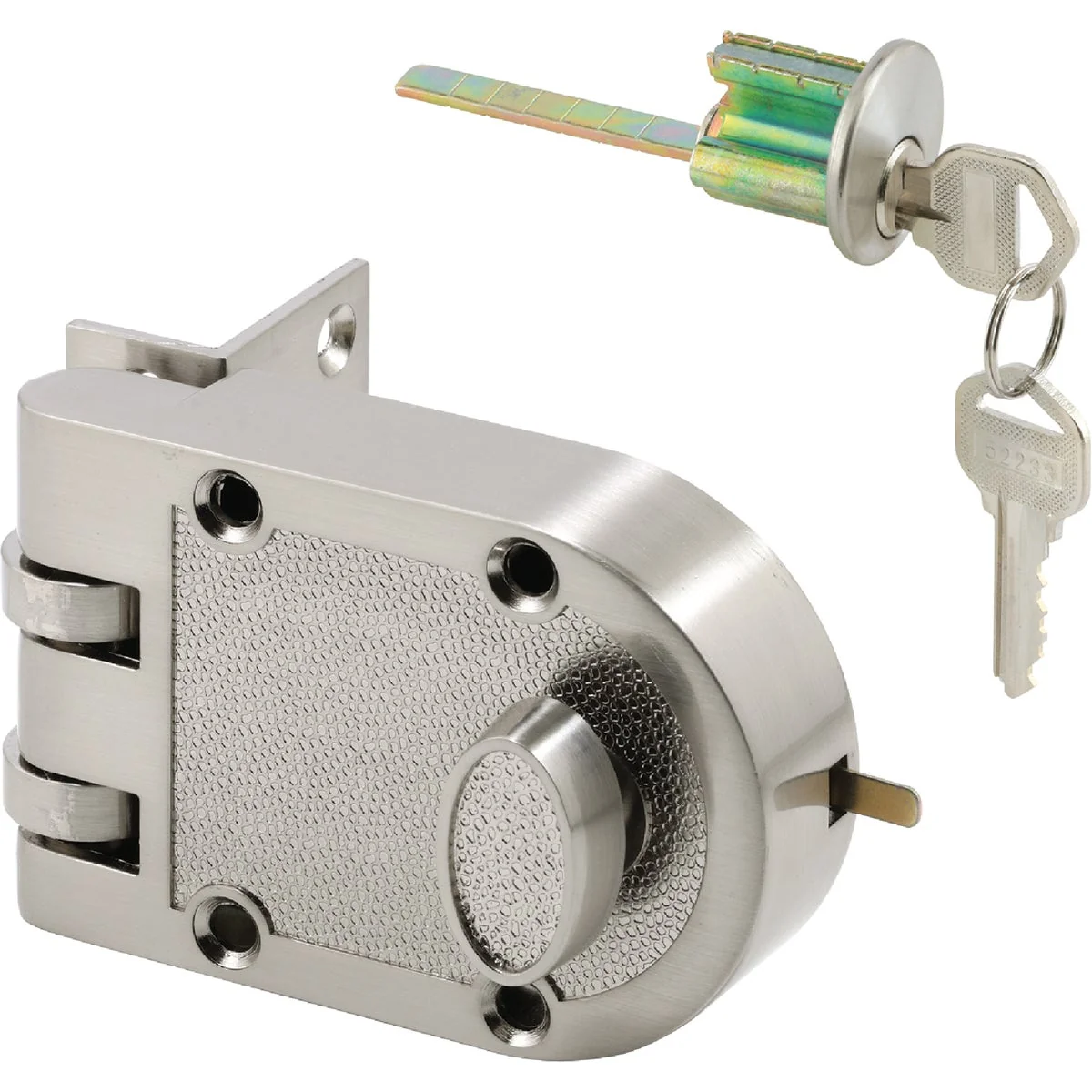 Artisan Defender Security Satin Nickel Jimmy-Resistant Single Cylinder Deadlock Long-Lasting