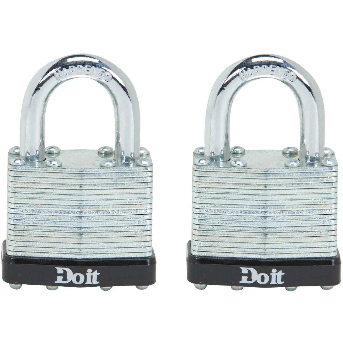 Practical Do it 1-1 2 In. W. Laminated Steel Padlock 2-Pack Breathable