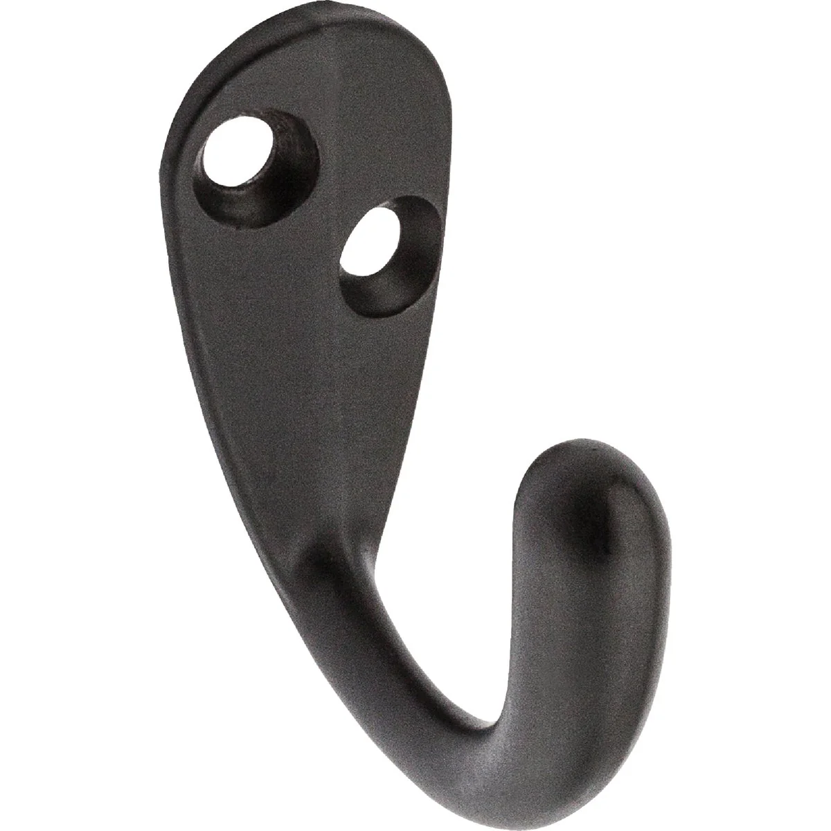 Luxury National Oil Rub Bronze Single Clothes Wardrobe Hook 2 per Card Premium