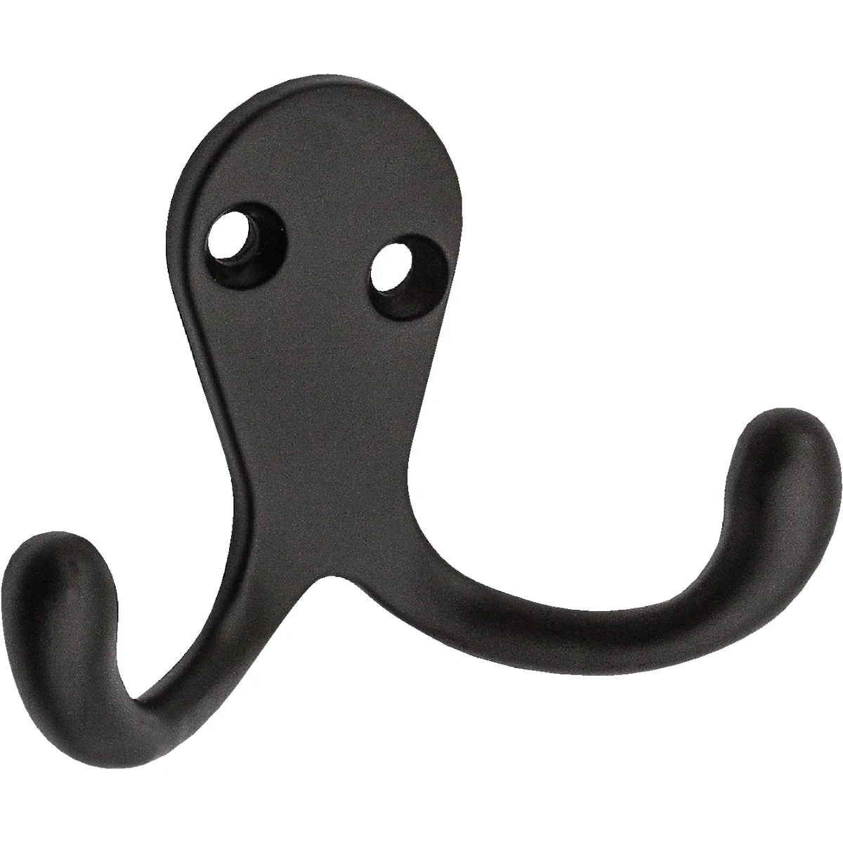 High-Quality National Oil Rub Bronze Double Cloth Wardrobe Hook 2 per Card Efficient