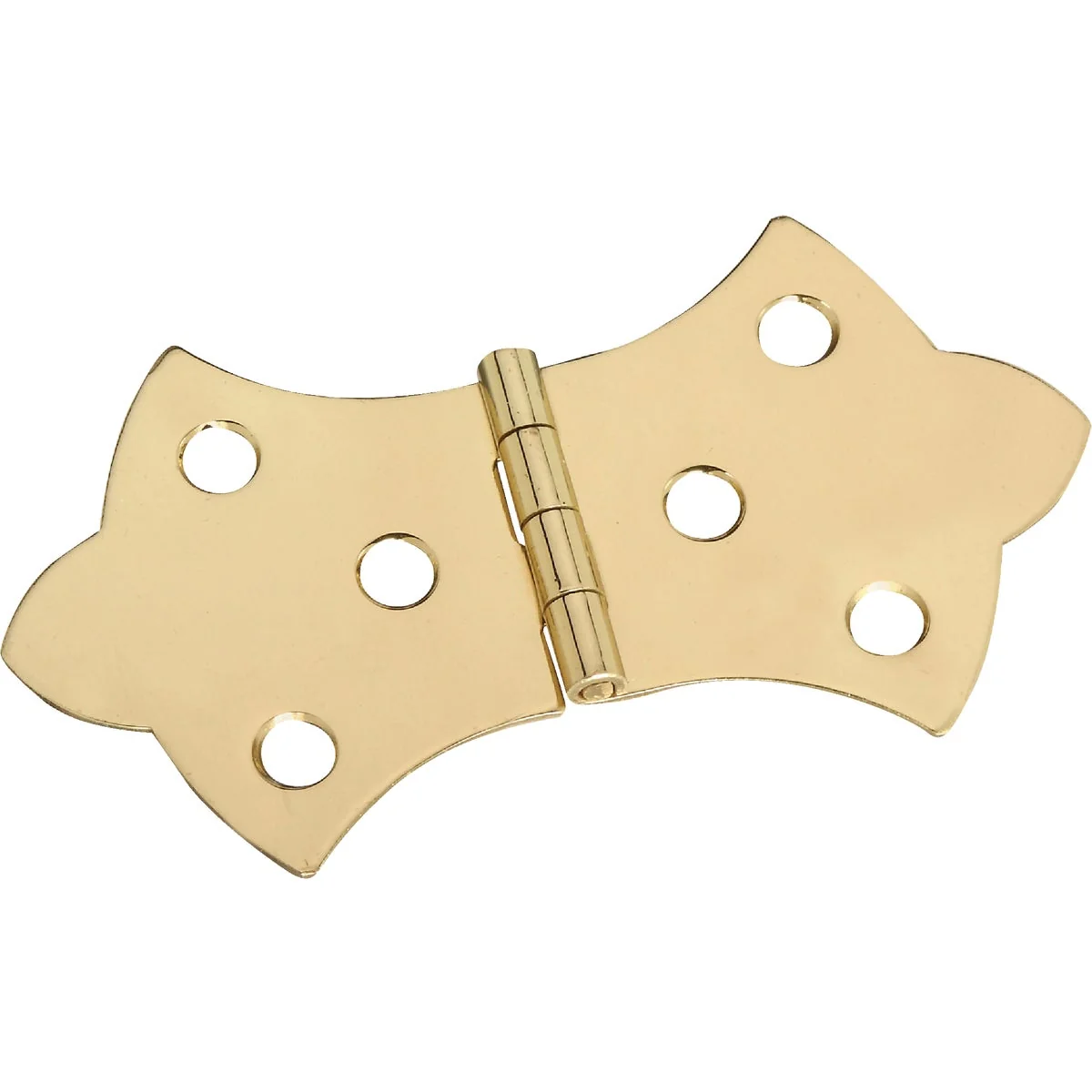 User-Friendly National 1-11 16 In. x 3-1 16 In. Miniature Brass Decorative Hinge 2-Pack High-End