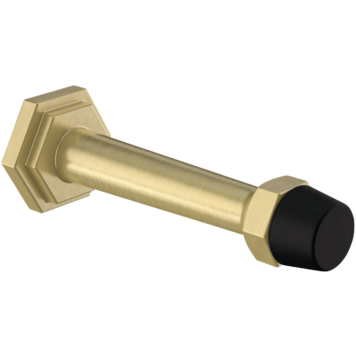 Next-Generation National Hardware 3 In. Brushed Gold Powell Door Stop Smooth