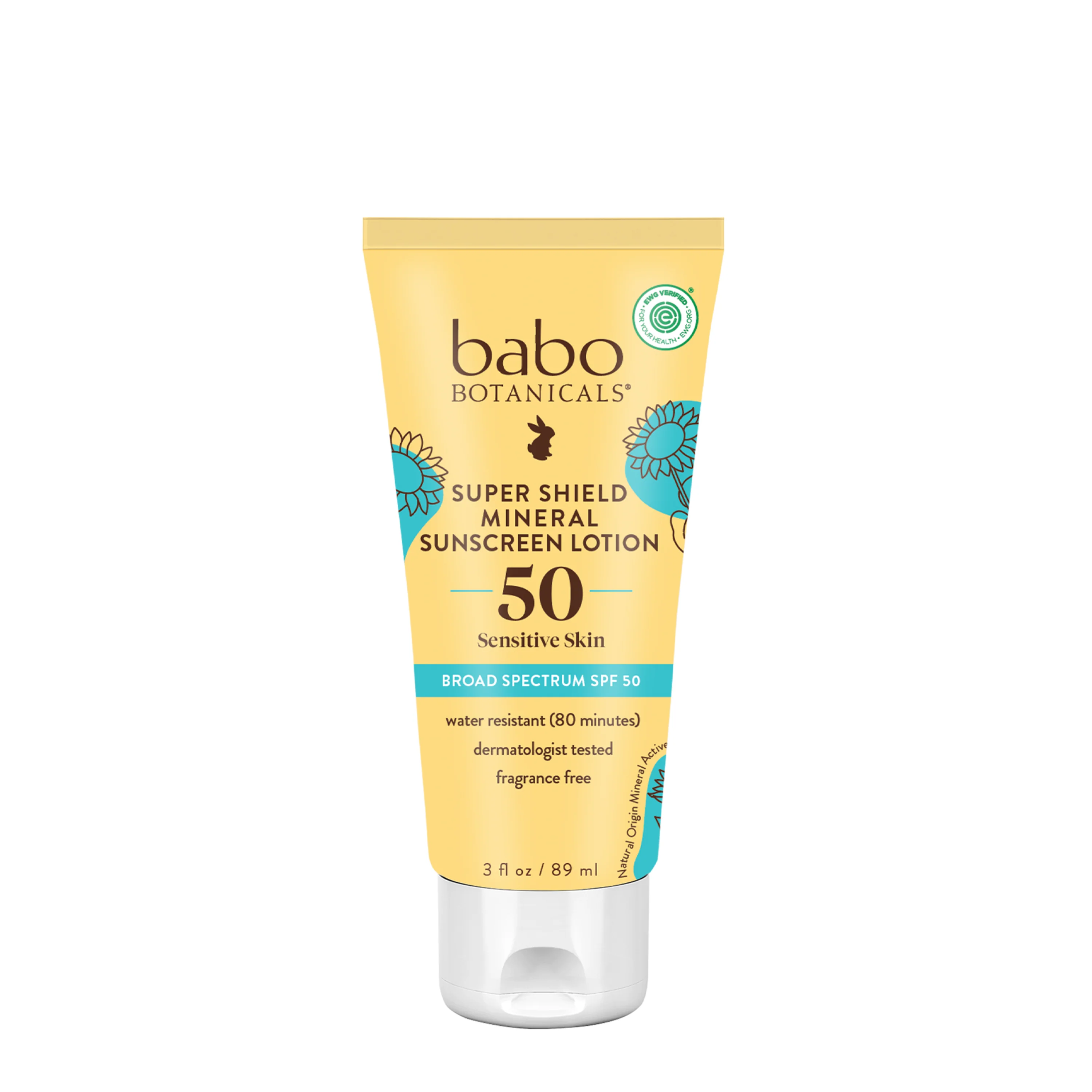 Enhanced Babo Botanicals Super Shield Sunscreen Lotion SPF50 Versatile
