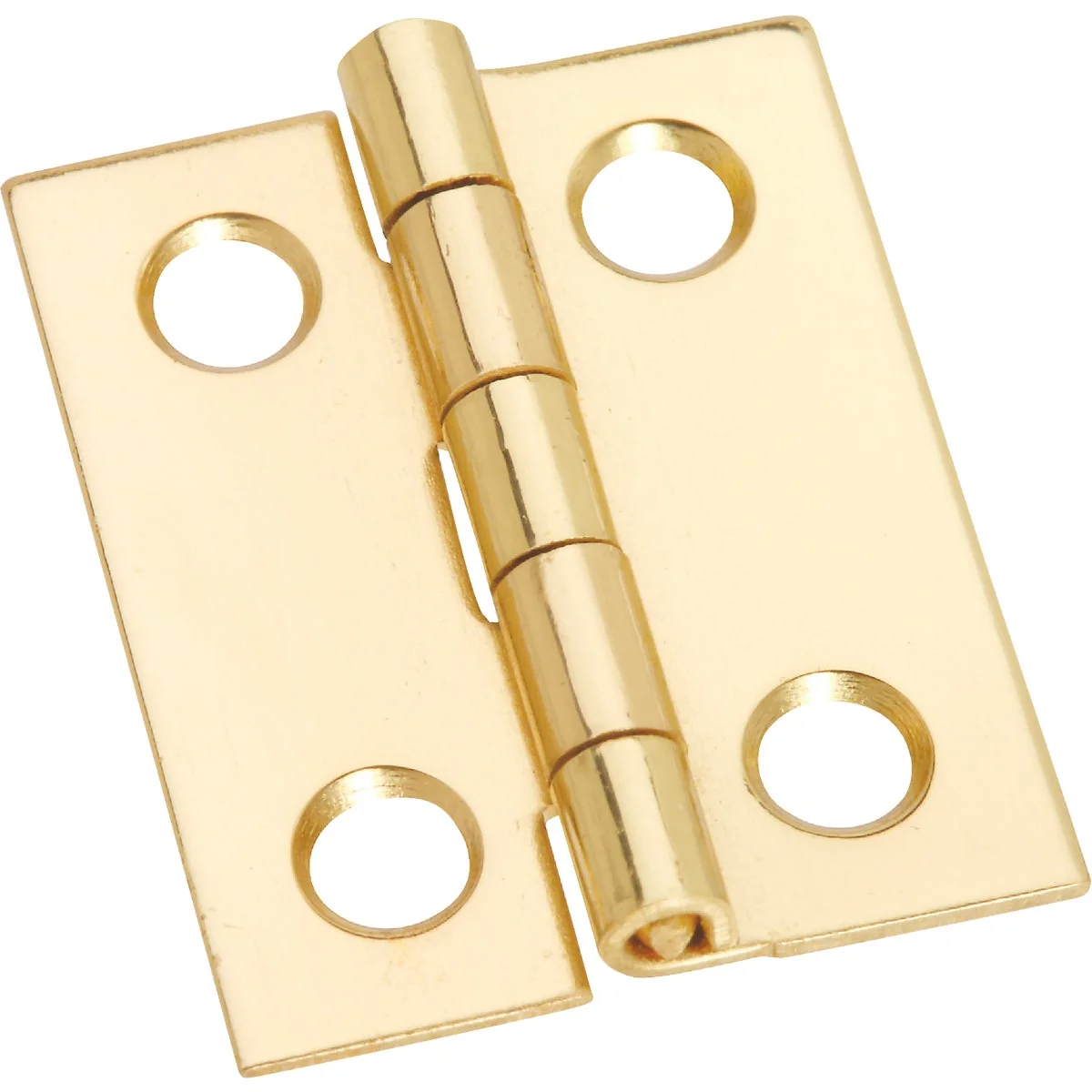 Genuine National 1 In. x 13 16 In. Medium Clear Coat Decorative Hinge Lightweight