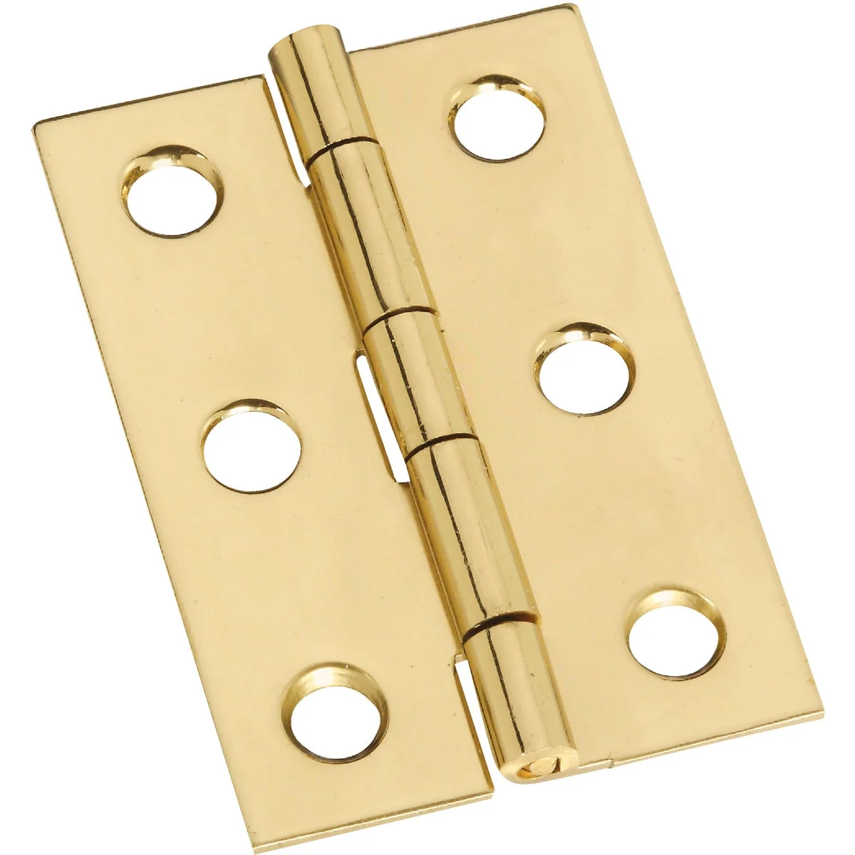 Verified National 1-3 8 In. x 2 In. Brass Medium Decorative Hinge 2-Pack Detailed