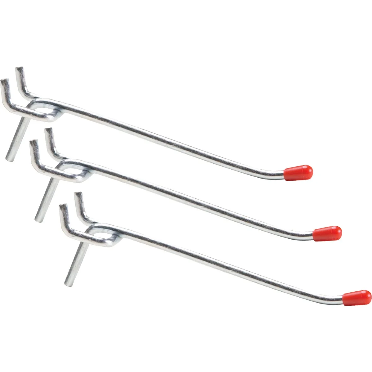 Elegant 4 In. Light Duty Safety Tip Straight Pegboard Hook 3-Count Carefully Designed