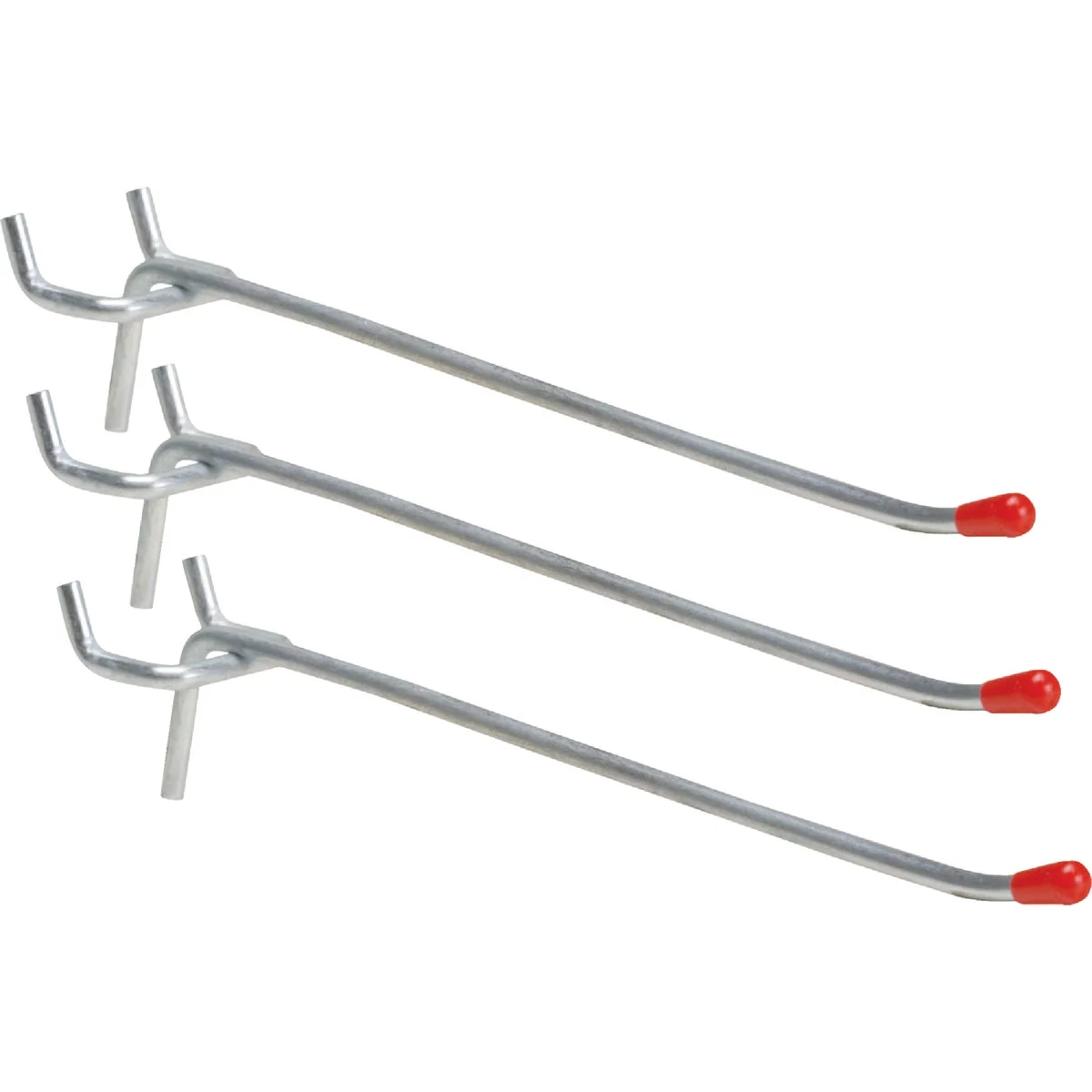 Sustainable 6 In. Light Duty Safety Tip Straight Pegboard Hook 3-Count Prestigious