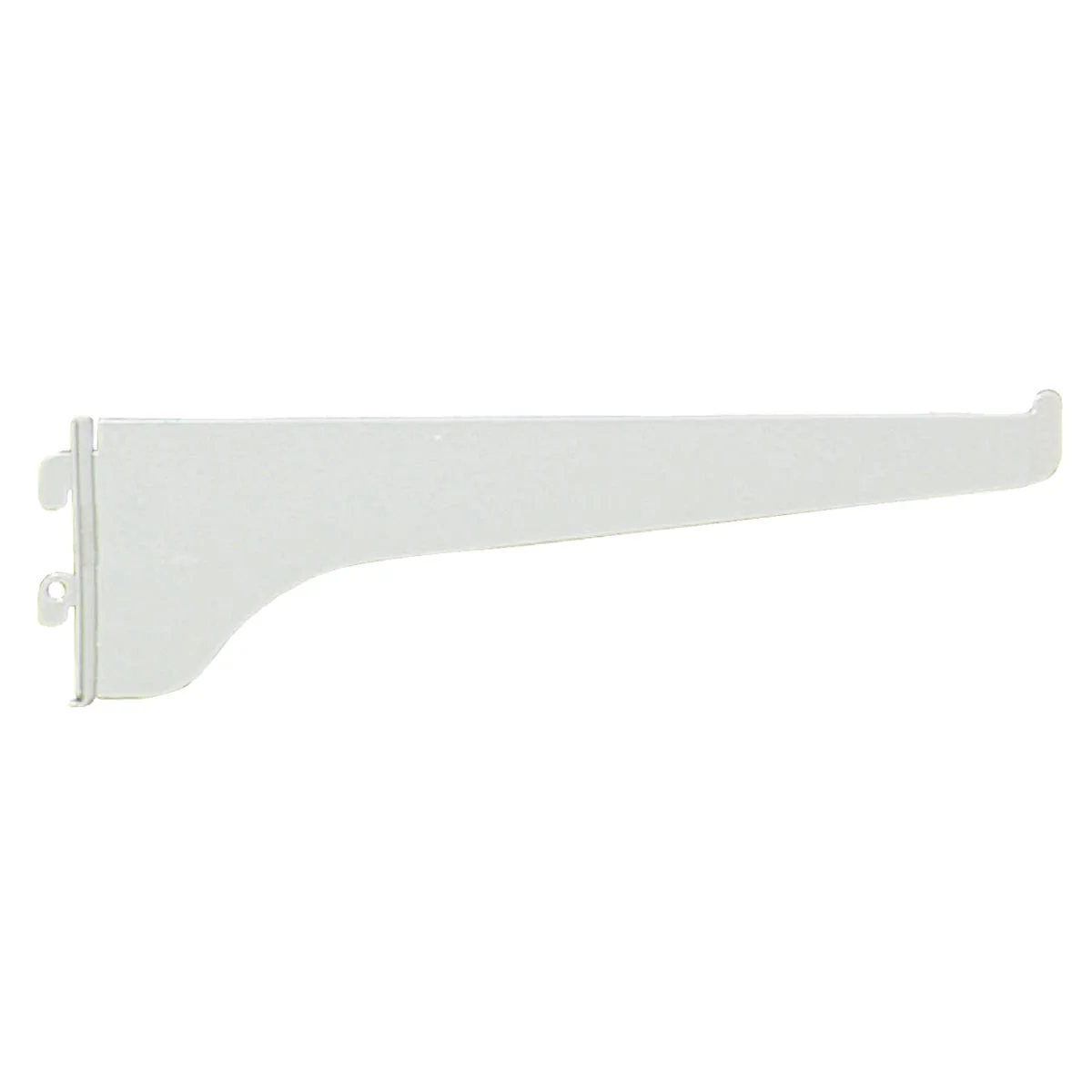 Durable Knape Vogt 180 Series 8 In. White Steel Regular-Duty Single-Slot Shelf Bracket Classic