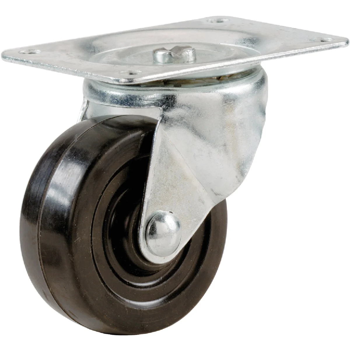 Fine Shepherd 2 In. General-Duty Soft Rubber Swivel Plate Caster Contemporary