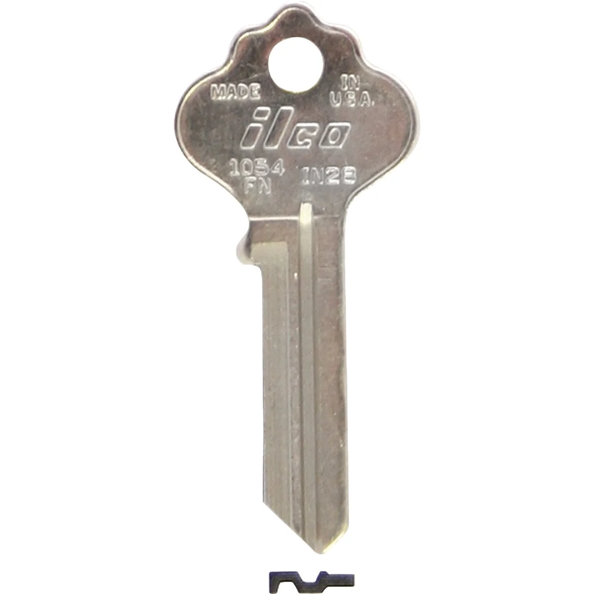 Certified ILCO Nickel Plated File Cabinet Key IN28 10-Pack Fine