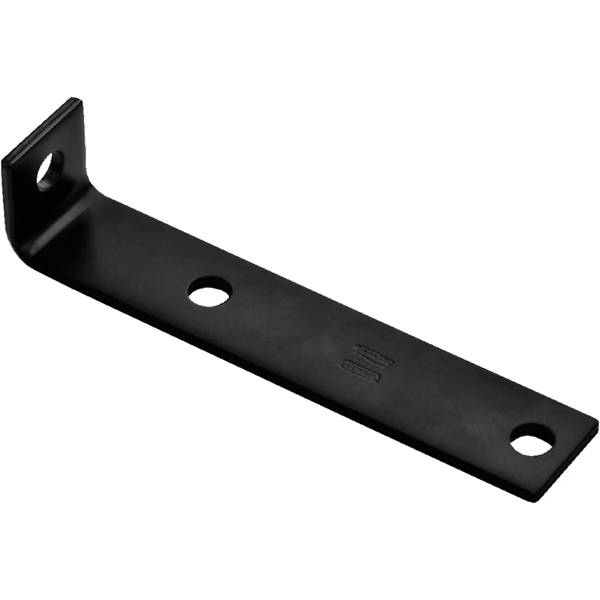 Innovative National 7.5 In. x 1.5 In. x 3 16 In. Black Heavy Duty Offset Leg Corner Brace Durable